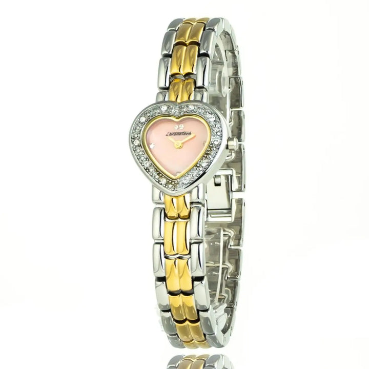 Chronotech Silver Stainless Steel Dress Watch
