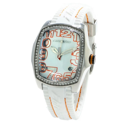 Chronotech White Rubber Dress Watch
