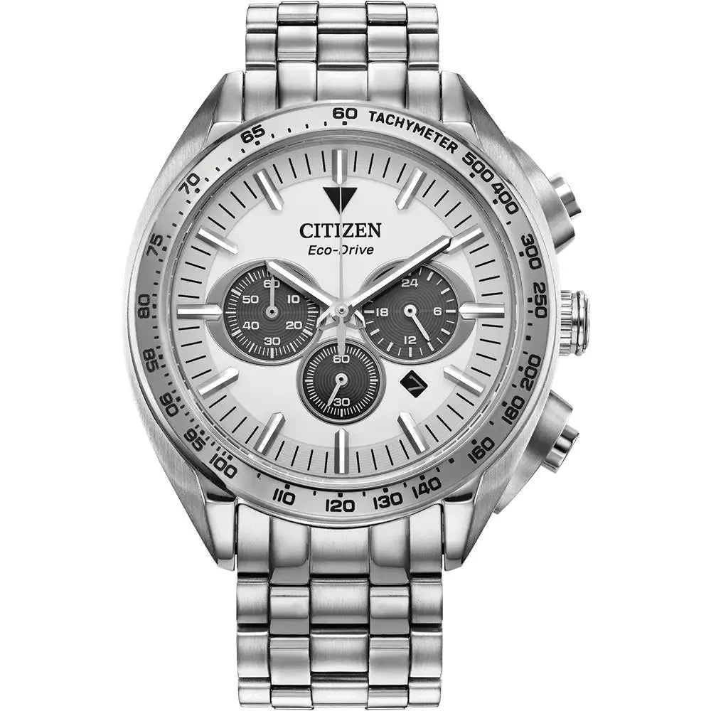 Citizen Gray Stainless Steel Solar Watch 43MM Sapphire Glass 10ATM