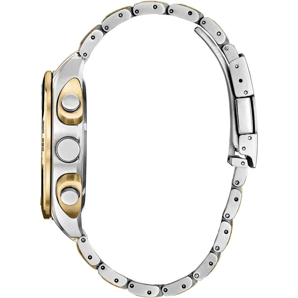 Citizen Gray Stainless Steel Watch with Blue Dial and Sapphire Glass