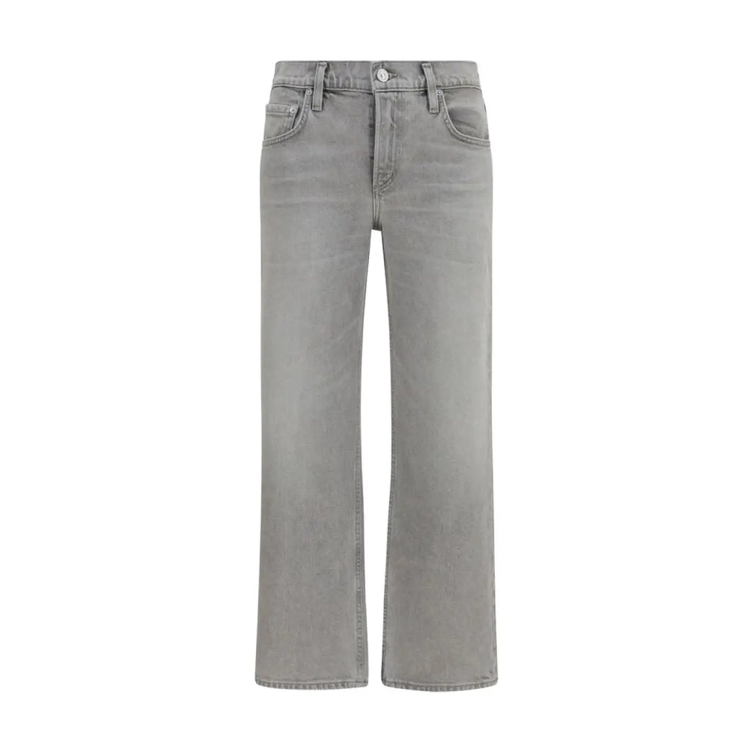 Citizens of Humanity Gray Cotton Straight-leg Jeans