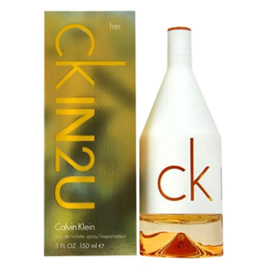 Vibrant in2u Eau with Pink Grapefruit and Sugar Orchid Elegance Women’s Perfume Calvin Klein