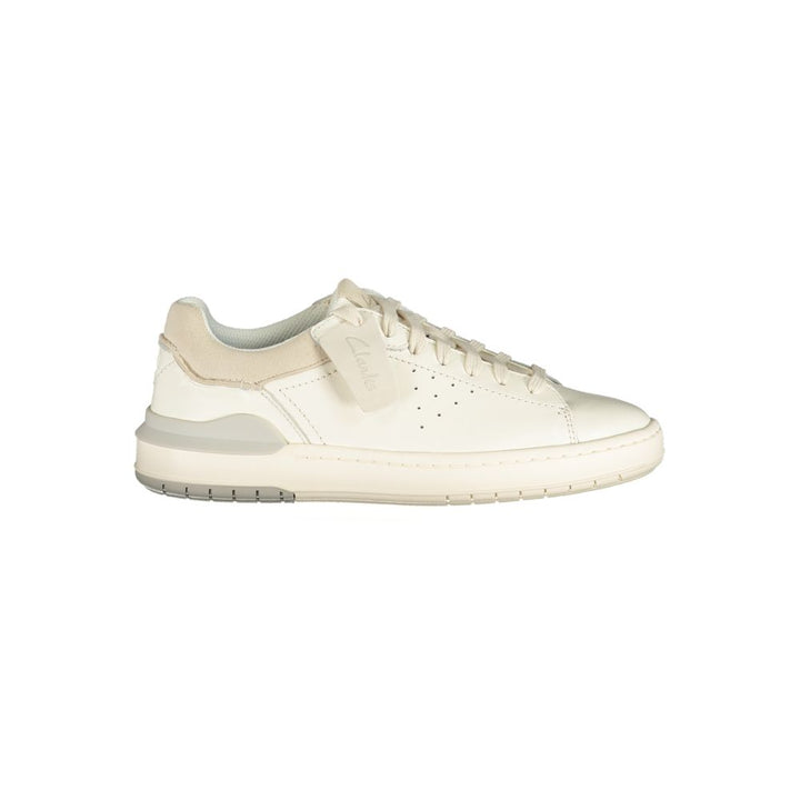 Clarks White Leather Men’s Sneaker