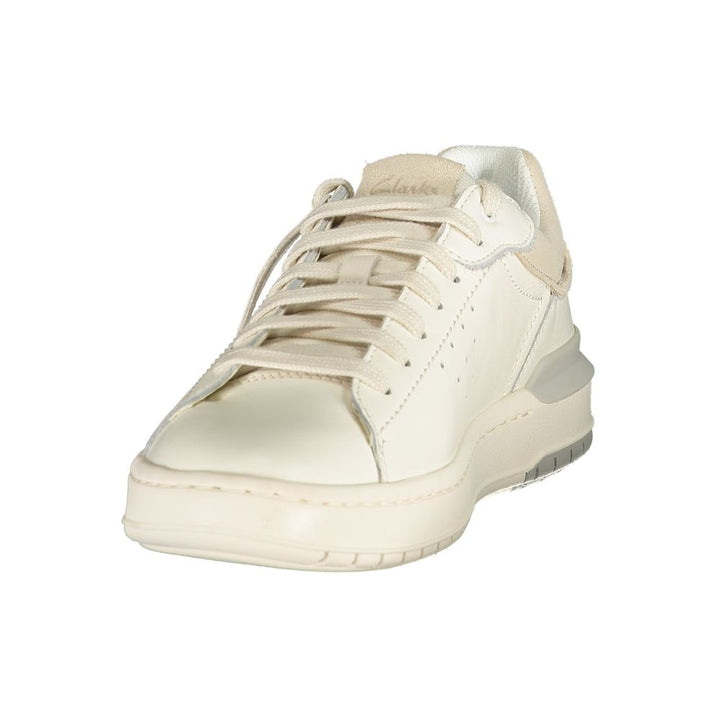 Clarks White Leather Men’s Sneaker
