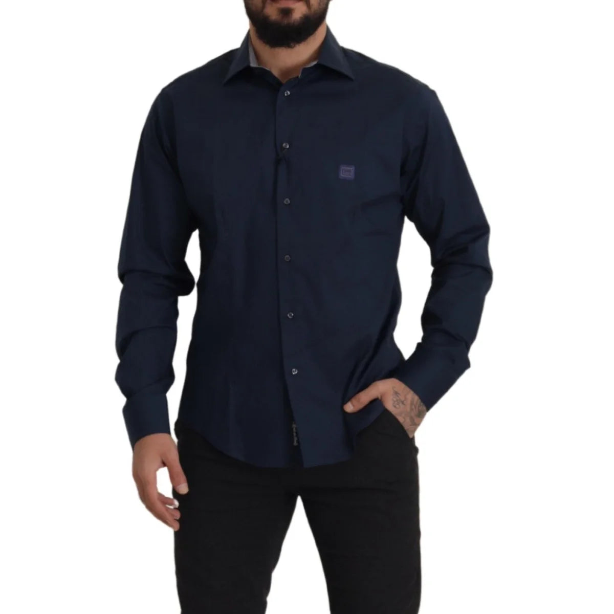 Class Roberto Cavalli Cotton Dress Shirt for Men Authentic and Stylish