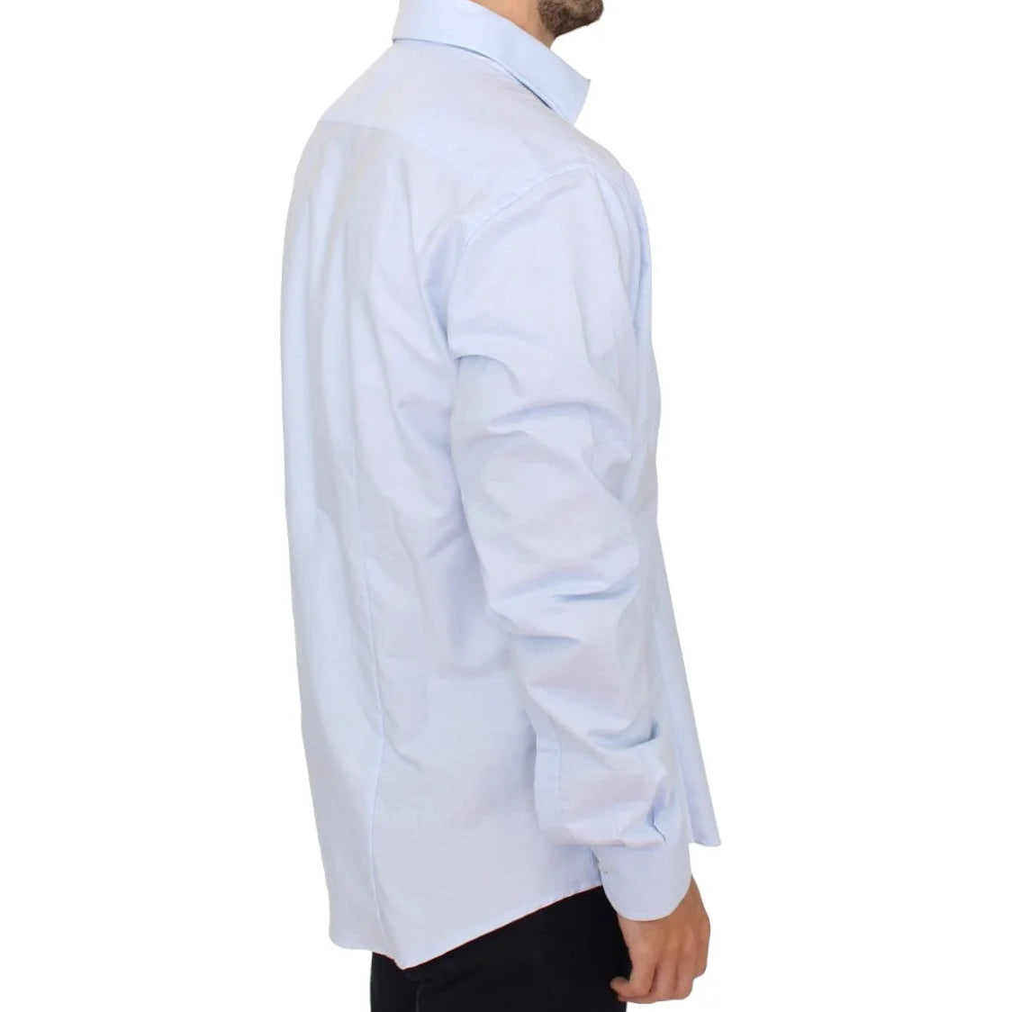 Class Roberto Cavalli Light Blue Cotton Button Shirt