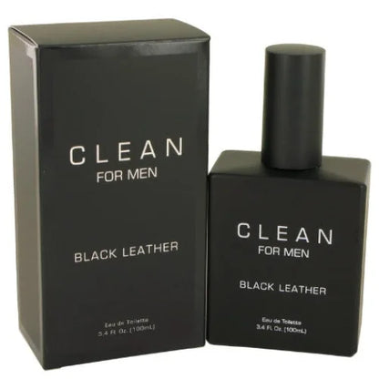 Clean Black Leather Cologne for Men Bold Musk and Bergamot Scent Men’s