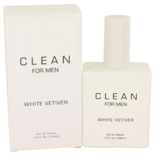 Clean White Vetiver Eau De Toilette for Men Sophisticated Fresh Scent Men’s Cologne