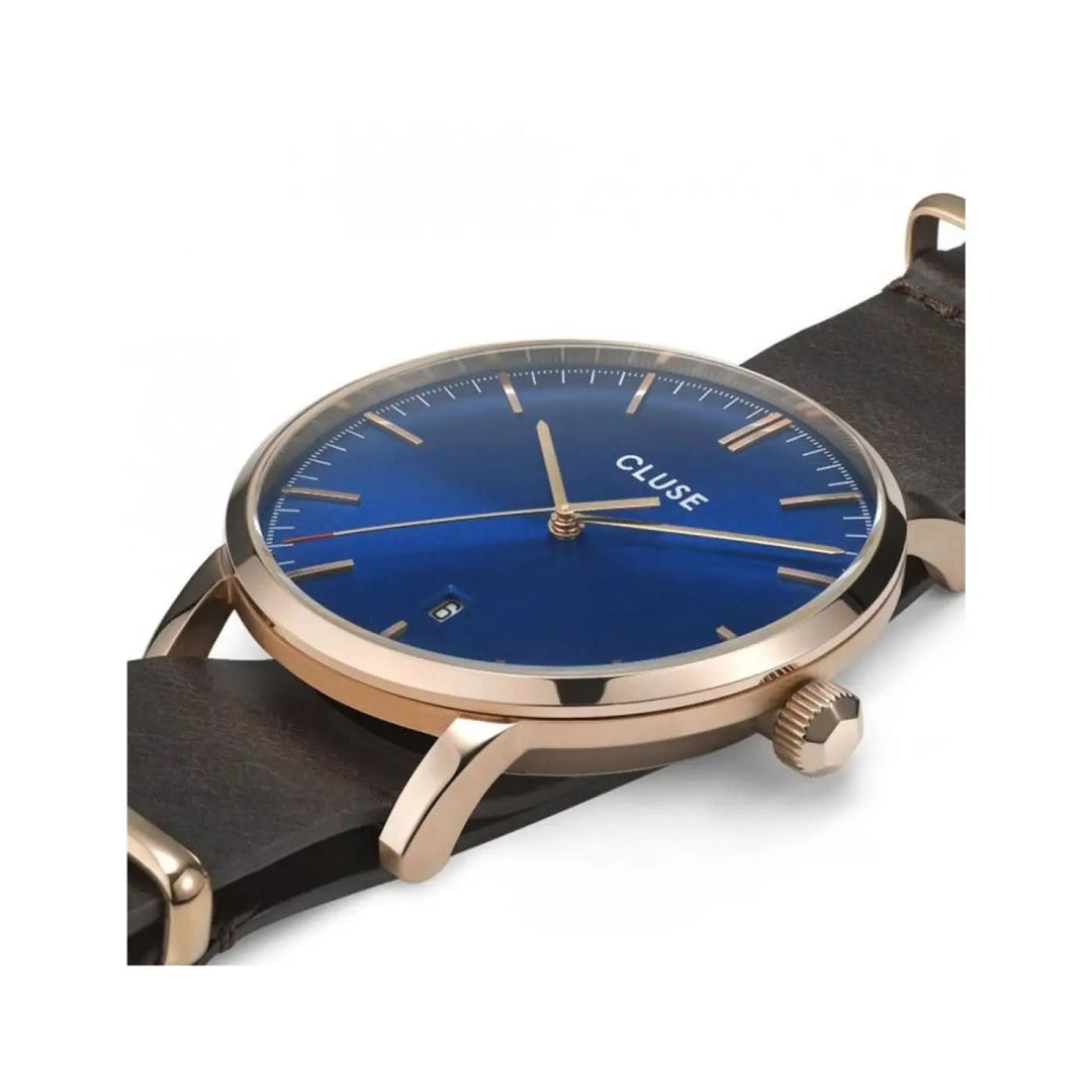 Cluse Brown Leather Dress Watch