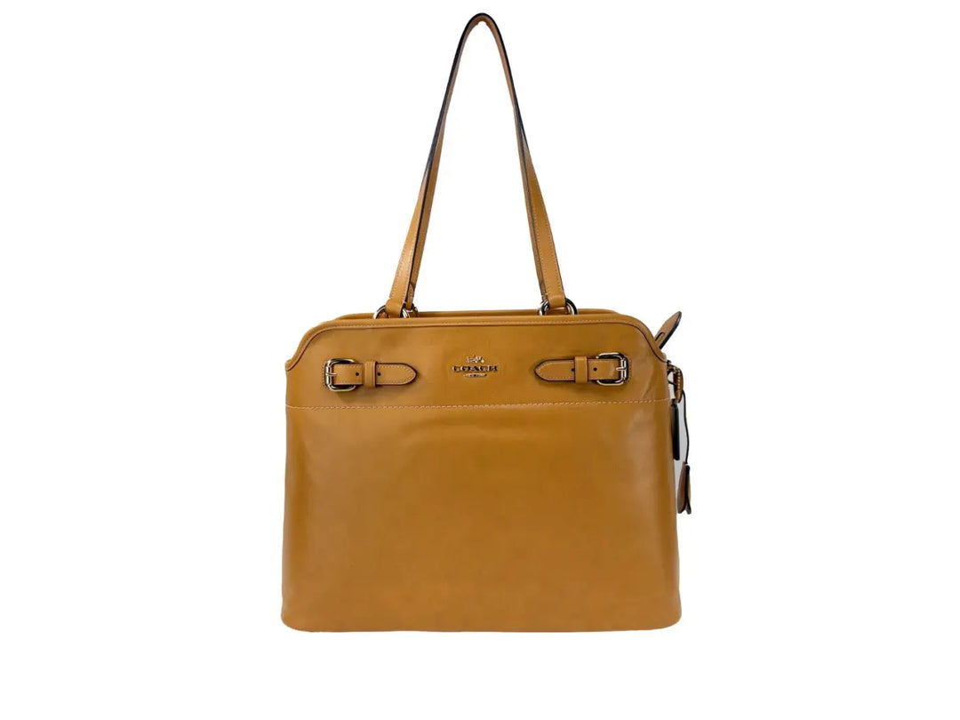 Coach Easton Brown Leather Tote Bag