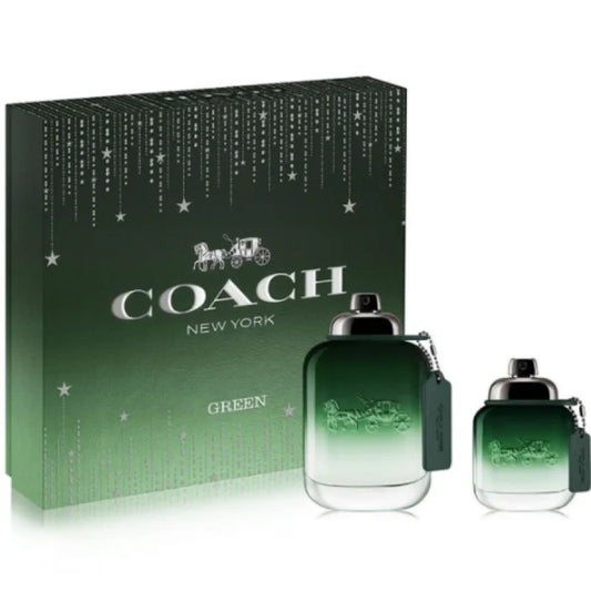 Exciting Coach Green 2 Piece Gift Set Eau De Toilette Spray Men’s Sets