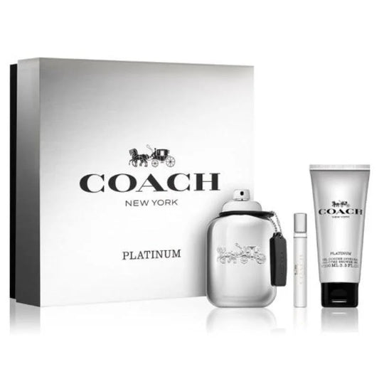 Coach Platinum Iconic Mirrored Piece Gift Set Refreshing Pineapple Notes Men’s Sets