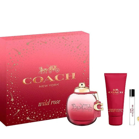Coach Wild Rose Parfum Spray Kraft Gift Set for Women Women’s Sets