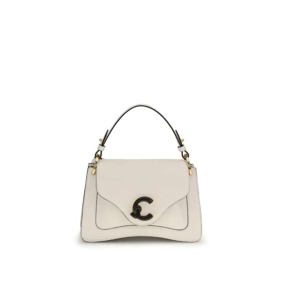 Coccinelle Beige Calf Leather Bos Taurus Shoulder Bag