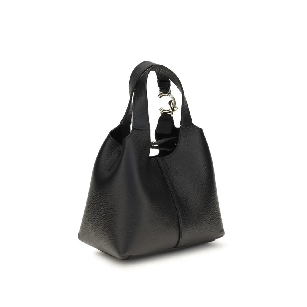 Coccinelle Black Calf Leather Bos Taurus Handbag