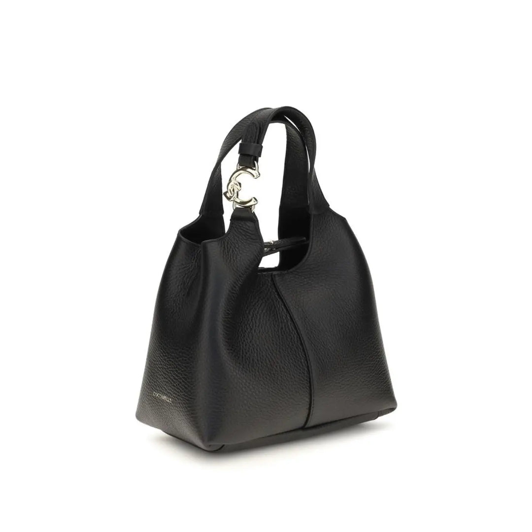 Coccinelle Black Calf Leather Bos Taurus Handbag
