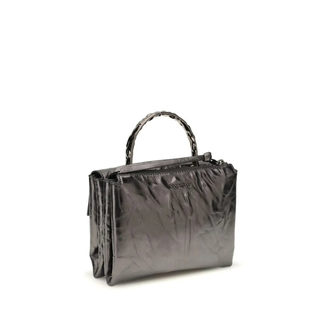 Coccinelle Black Calf Leather Bos Taurus Handbag