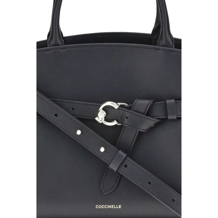 Coccinelle Black Calf Leather Bos Taurus Handbag