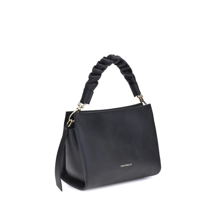 Coccinelle Black Calf Leather Bos Taurus Shoulder Bag