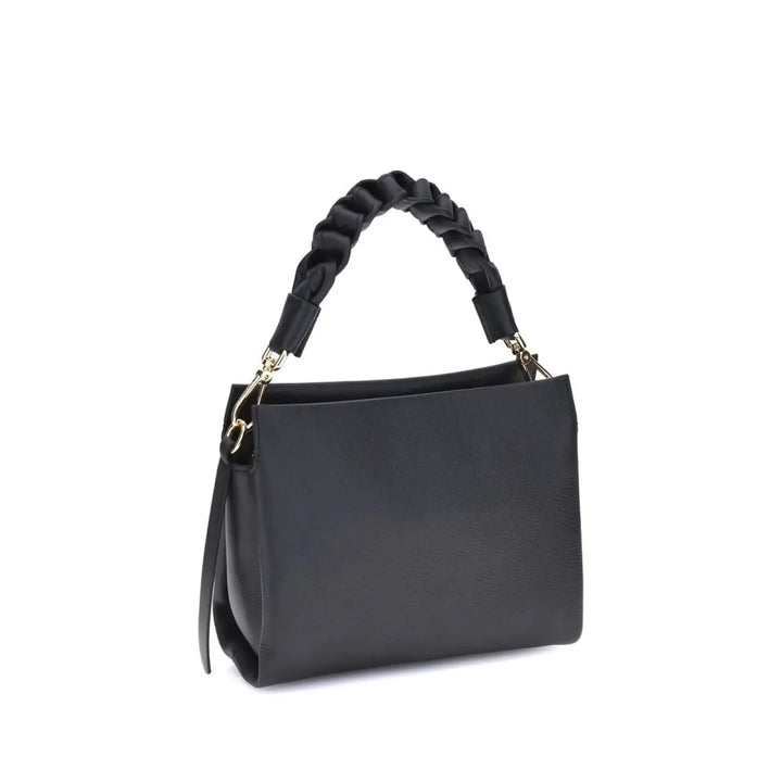 Coccinelle Black Calf Leather Bos Taurus Shoulder Bag