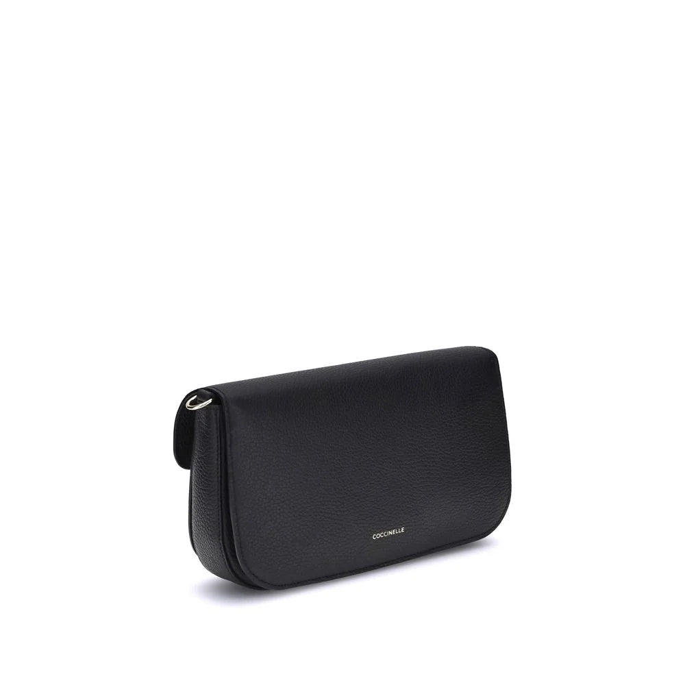 Coccinelle Black Calf Leather Bos Taurus Shoulder Bag