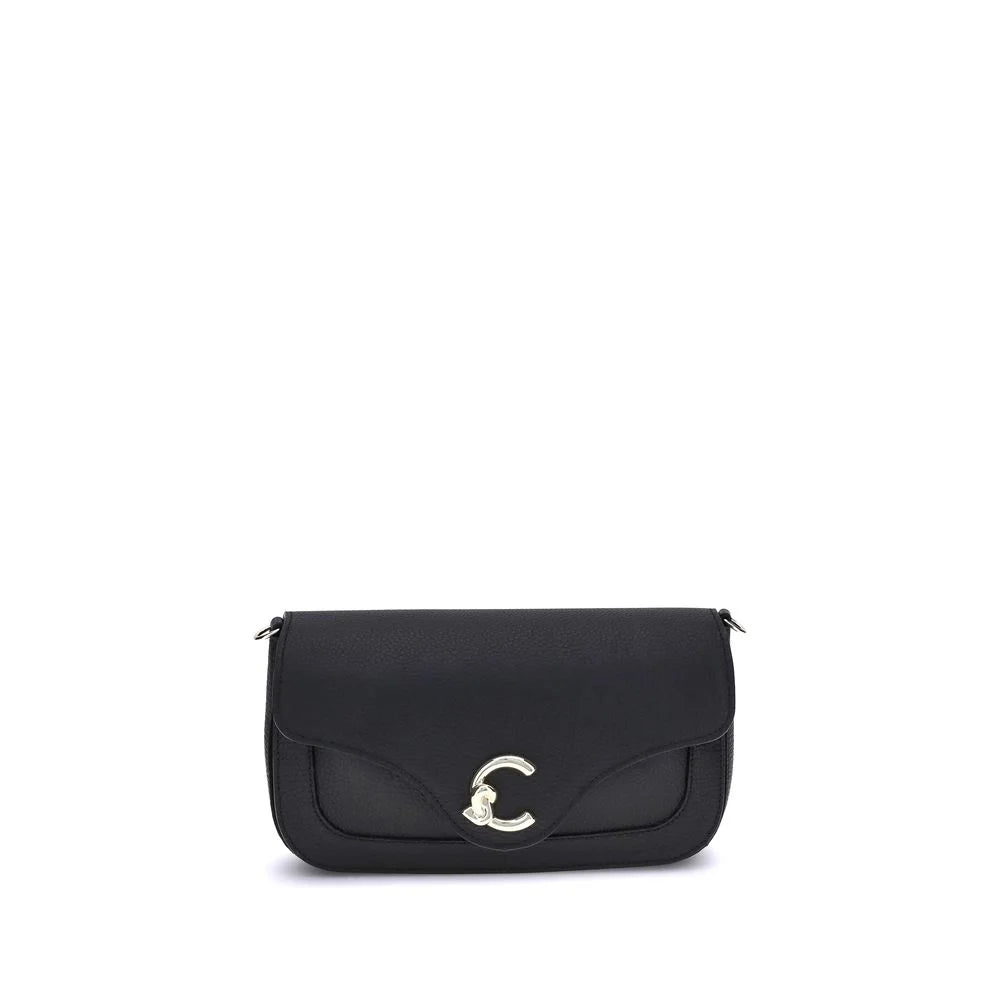 Coccinelle Black Calf Leather Bos Taurus Shoulder Bag