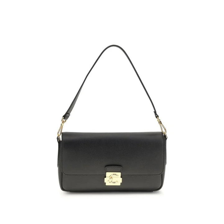 Coccinelle Black Calf Leather Bos Taurus Shoulder Bag