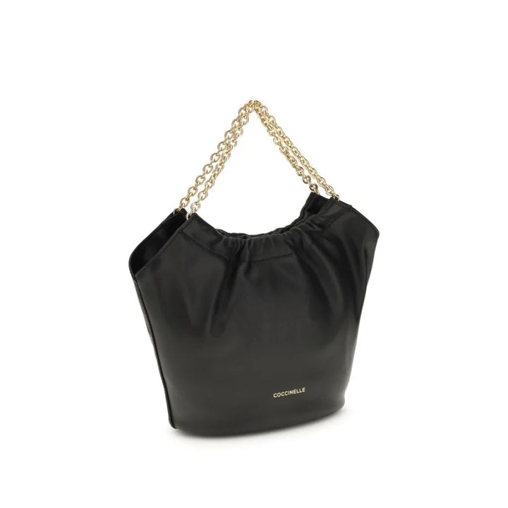 Coccinelle Black Calf Leather Bos Taurus Shoulder Bag