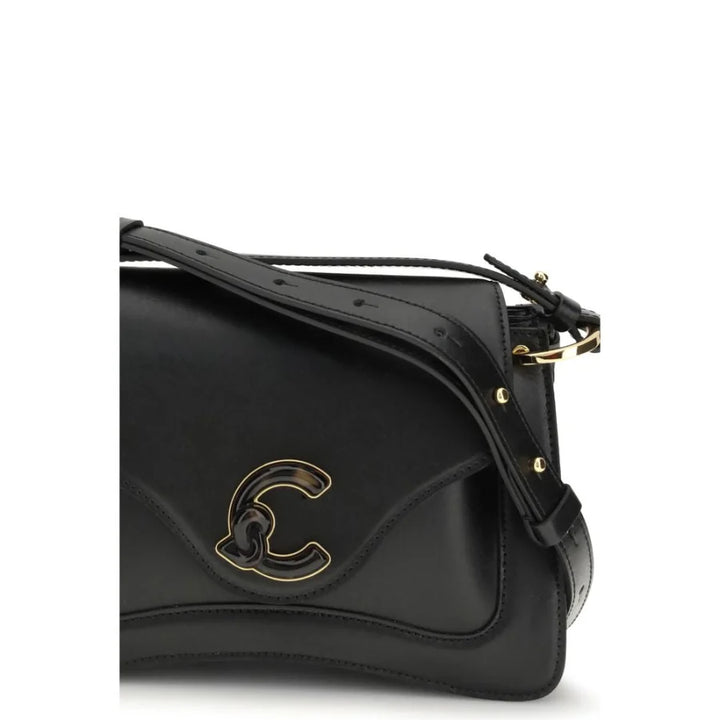 Coccinelle Black Calf Leather Bos Taurus Shoulder Bag