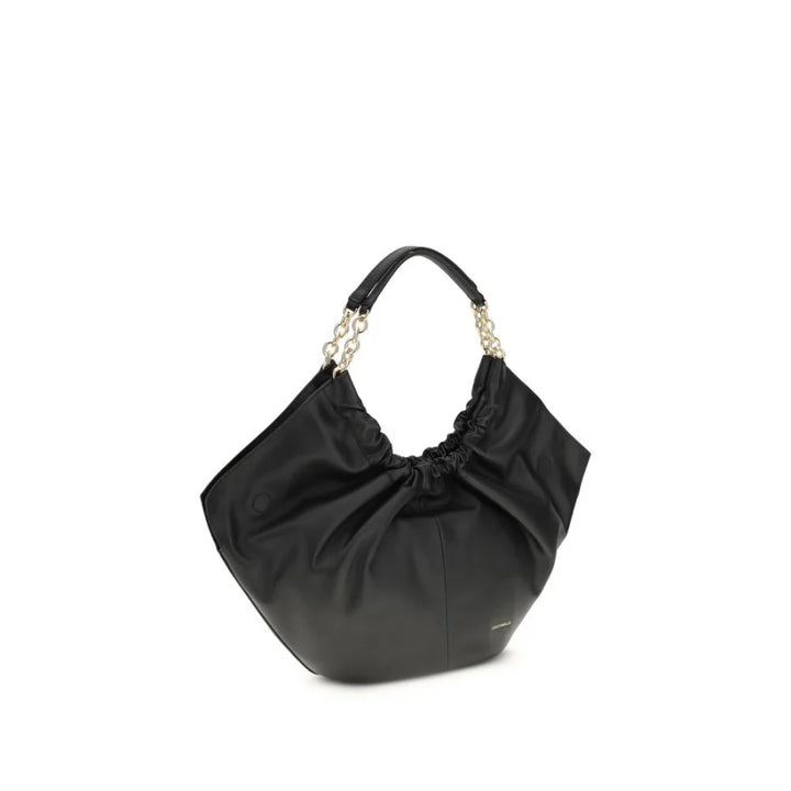 Coccinelle Black Calf Leather Bos Taurus Shoulder Bag