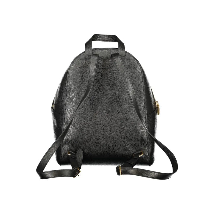 Coccinelle Black Leather Women Backpack