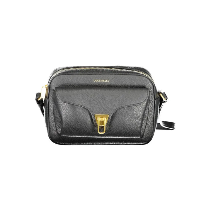 Coccinelle Black Leather Women Shoulder Bag