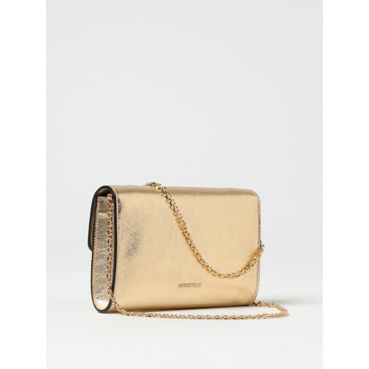 Coccinelle Gold Leather Shoulder Bag