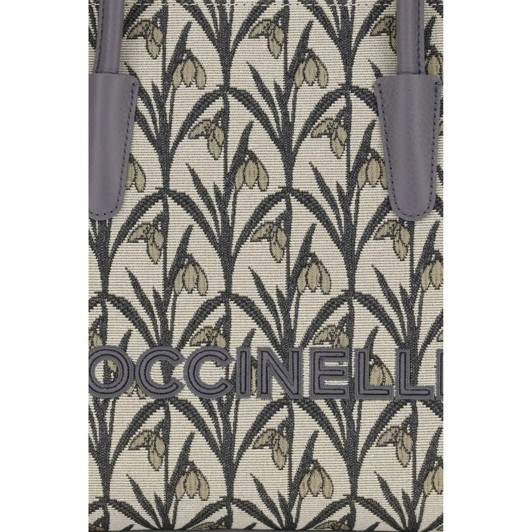 Coccinelle Gray Fabric Shoulder Bag