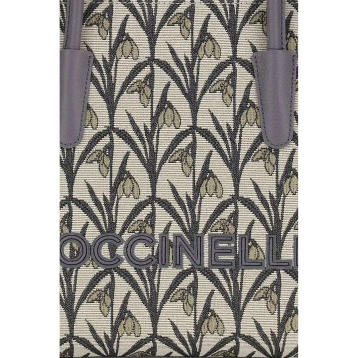 Coccinelle Gray Fabric Shoulder Bag