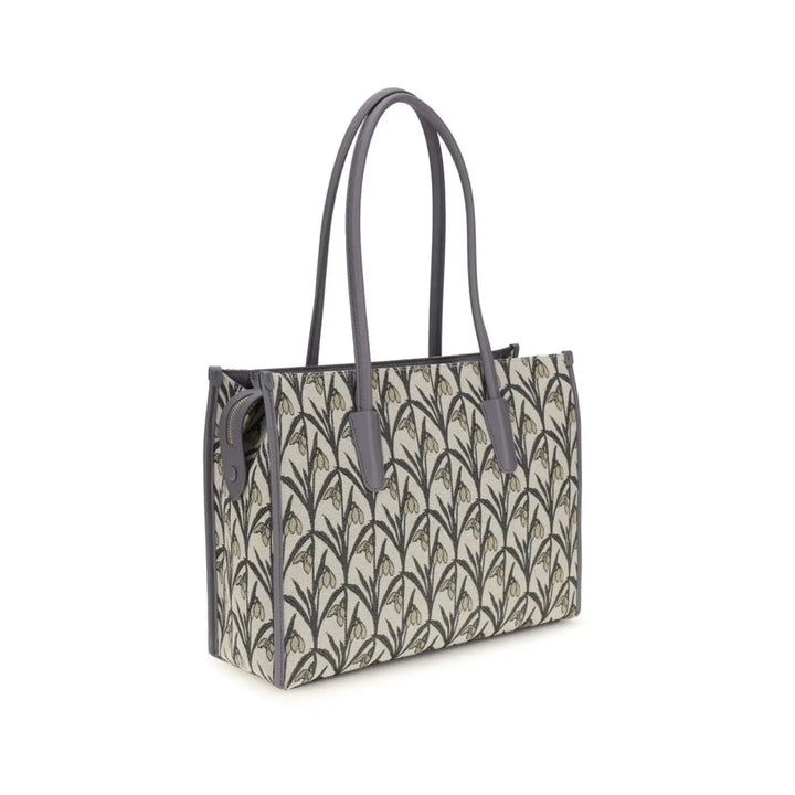 Coccinelle Gray Fabric Shoulder Bag
