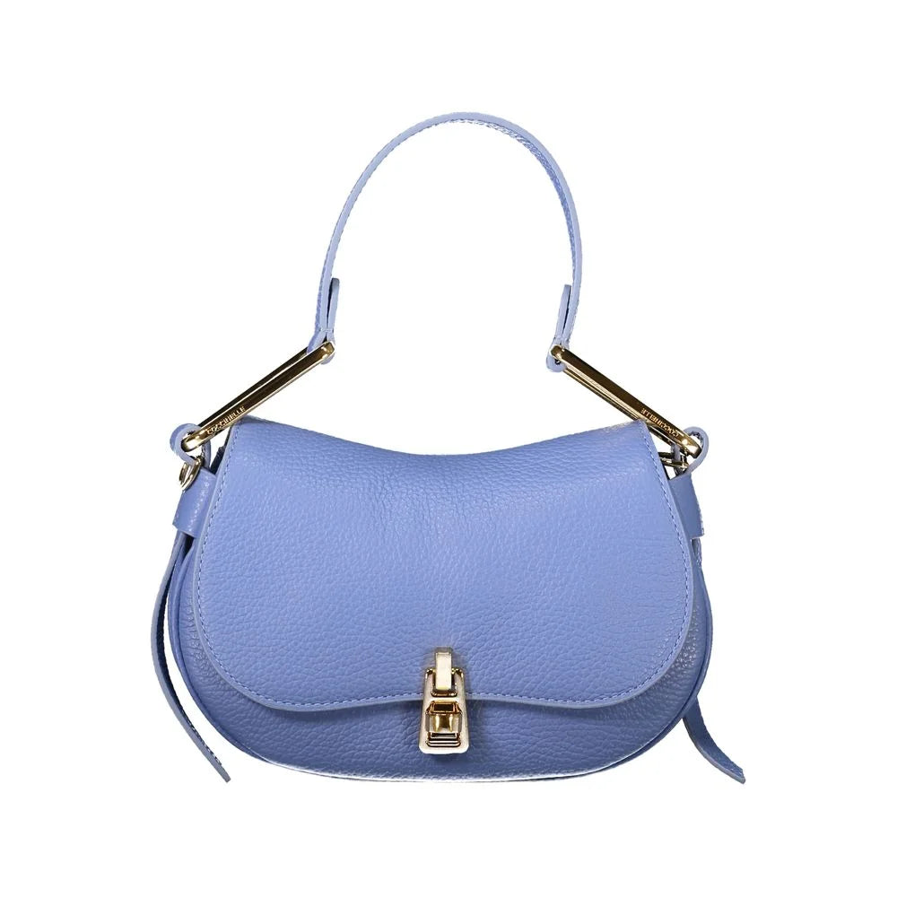 Coccinelle Light Blue Leather Magie Soft Bag for Effortless Elegance
