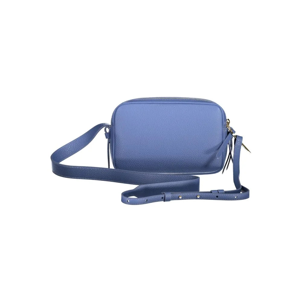 Coccinelle Malory Bag Azzurro Leather Women Handbag Contemporary Style
