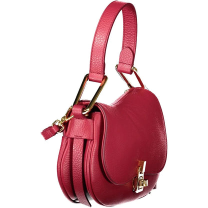 COCCINELLE Malory Bag Rosso Leather with Removable Shoulder Strap Coccinelle