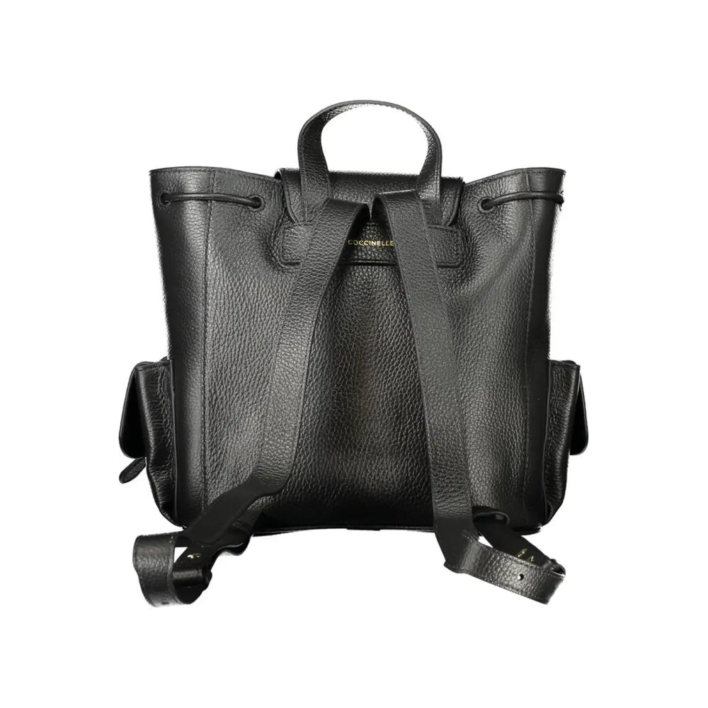 Coccinelle Nero Leather Women’s Backpack