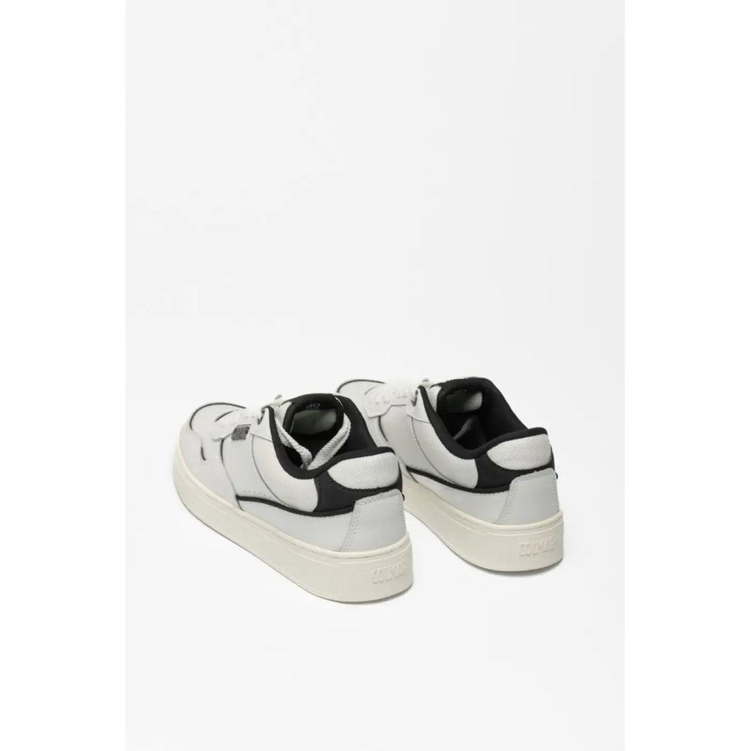Colmar Black and White Leather Low Top Sneakers