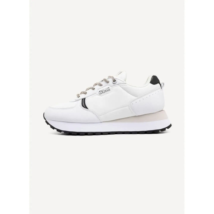 Colmar Black and White Polyethylene Athletic Sneakers