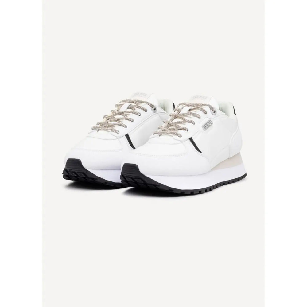 Colmar Black and White Polyethylene Athletic Sneakers