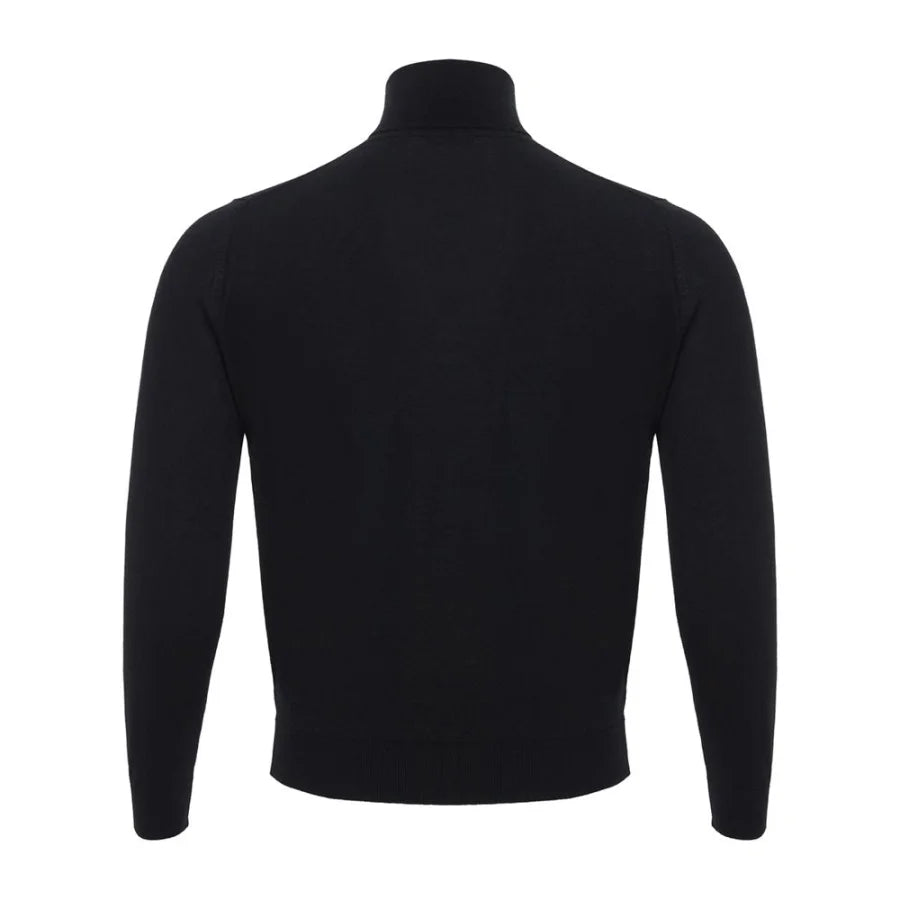 Colombo Black Cashmere Turtleneck