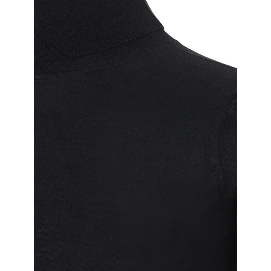 Colombo Black Cashmere Turtleneck