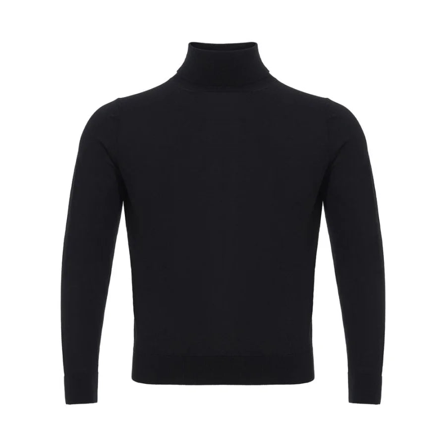 Colombo Black Cashmere Turtleneck