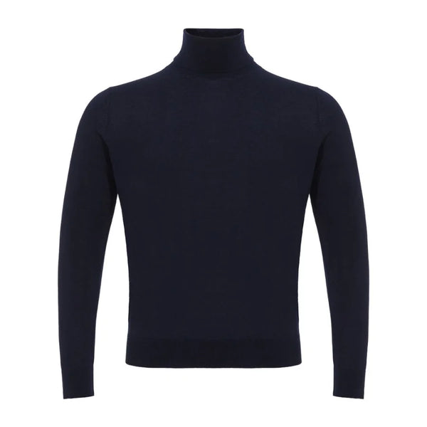Colombo Blue Cashmere Turtleneck