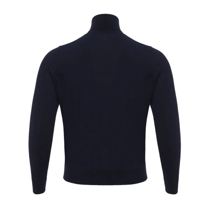 Colombo Blue Cashmere Turtleneck