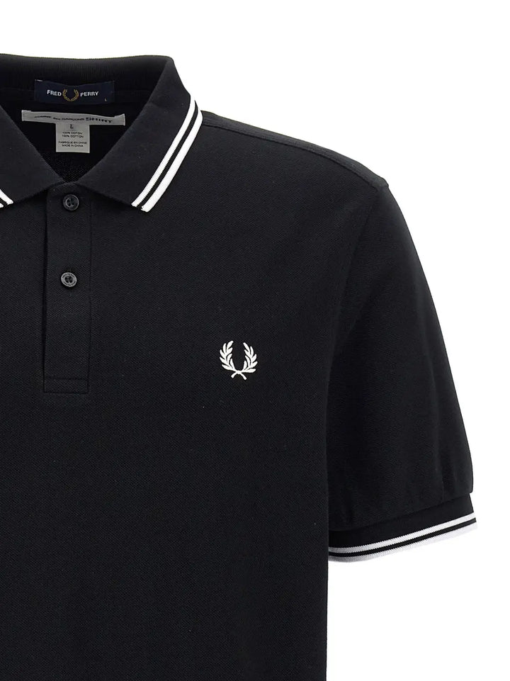 Comme Des Garçons Bicolor Cotton Polo Shirt
