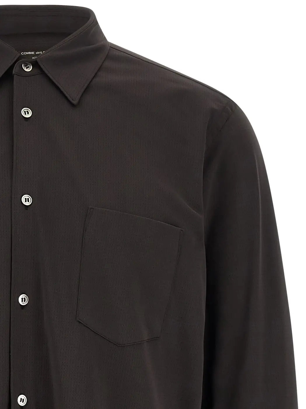 Comme Des Garçons Bicolor Polyester Blouse